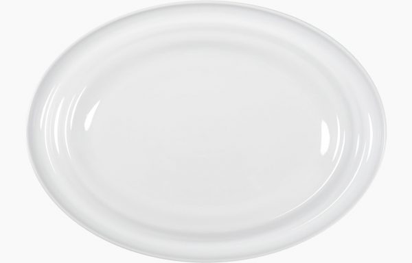 PRATO OVAL 38X28CM AGMA BRANCO